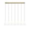 Z-Lite Farrell 7 Light Linear Chandelier, 6in. W x 11in. H, Modern Gold 3043P6-7L-MGLD - alternate 2